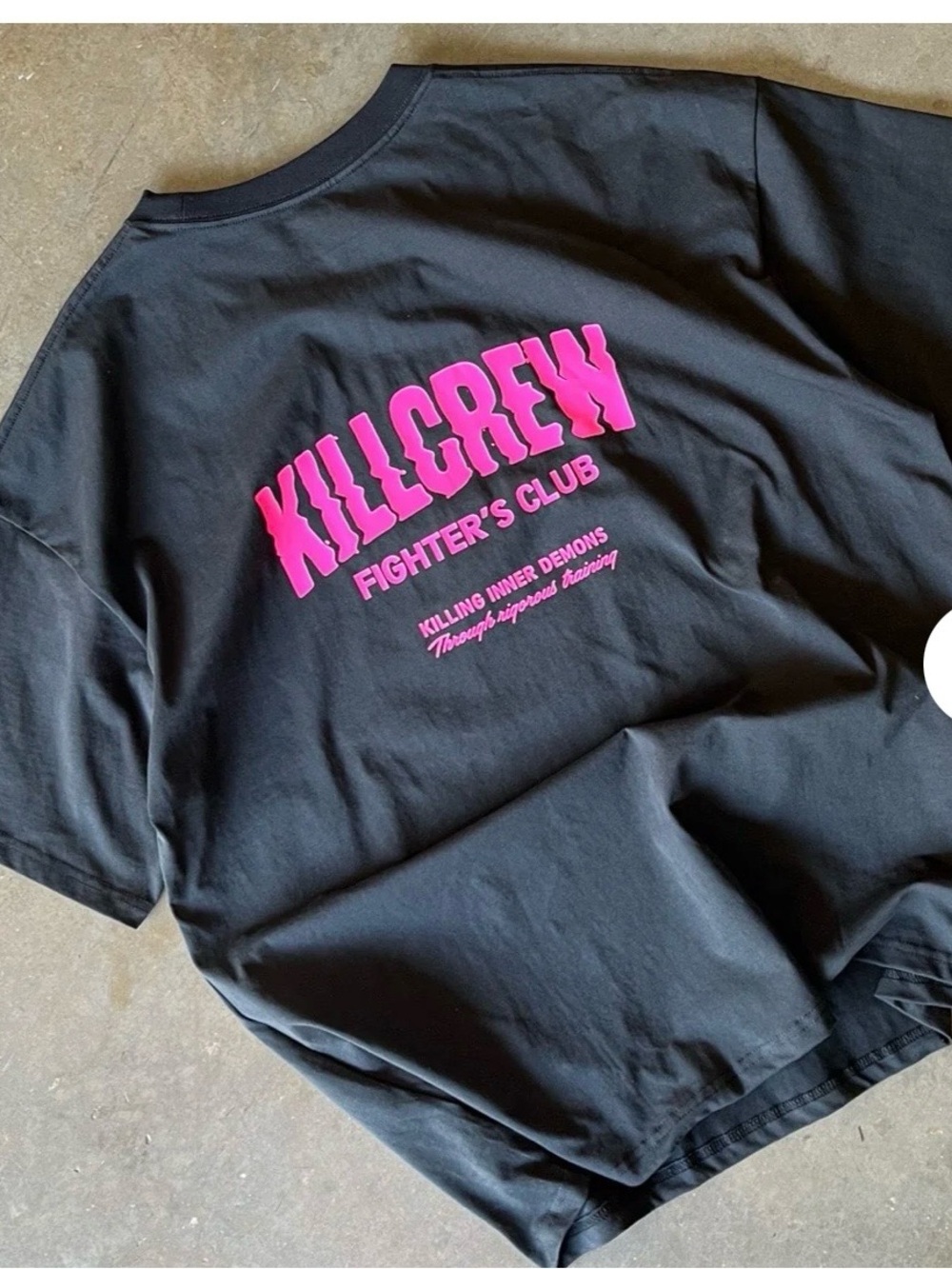 Kill Crew Relaxed Fit Rigorous Training T-Shirt Black / Pink XS Unisex